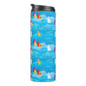 Neonyacht-Muster Thermosbecher (Nach rechts gedreht)