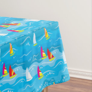Neonyacht-Muster Tischdecke