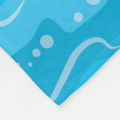 NeonYachtmuster Fleecedecke (Ecke)