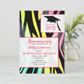 Neonzebra-Abschluss-Mitteilung 2012 Einladung (Stehend Vorderseite)