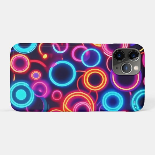 Neonzirkel: Ein lebendiges Visuelles Fest Case-Mate iPhone Hülle (Rückseite (Horizontal))