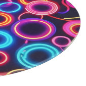 Neonzirkel: Ein lebendiges Visuelles Fest Schneidebrett (Ecke)