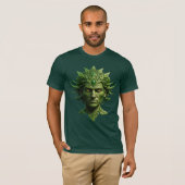 Neopagan-Jack im Grünen Wilden Mann T-Shirt (Vorne ganz)