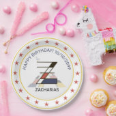 Neoplastik Art Elegant Monogram. Buchstabe Z Pappteller (Party)