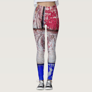 Neoplastische Holzkunst lustig einzigartig Leggings