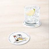 Neoplastizismus Art Cool Monogram. Buchstabe R Runder Pappuntersetzer (Vor Ort)