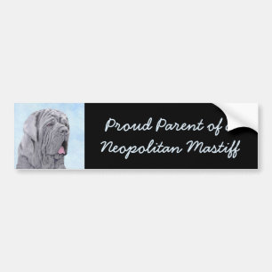 Neopolitan Mastiff Painting - Original Dog Art Autoaufkleber