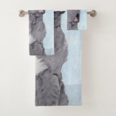 Neopolitan Mastiff Painting - Original Dog Art Badhandtuch Set (Insitu)