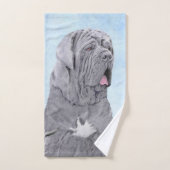 Neopolitan Mastiff Painting - Original Dog Art Badhandtuch Set (Handtuch)