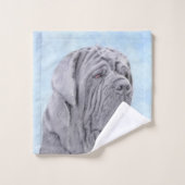 Neopolitan Mastiff Painting - Original Dog Art Badhandtuch Set (Waschlappen)