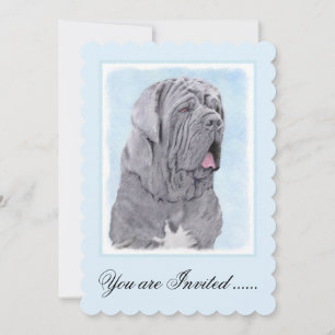 Neopolitan Mastiff Painting - Original Dog Art Einladung