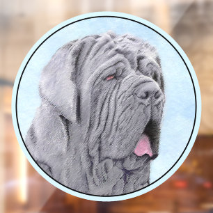 Neopolitan Mastiff Painting - Original Dog Art Fensteraufkleber