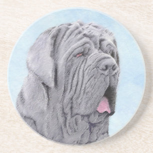 Neopolitan Mastiff Painting - Original Dog Art Getränkeuntersetzer
