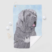 Neopolitan Mastiff Painting - Original Dog Art Golfhandtuch (Insitu)