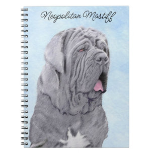 Neopolitan Mastiff Painting - Original Dog Art Notizblock