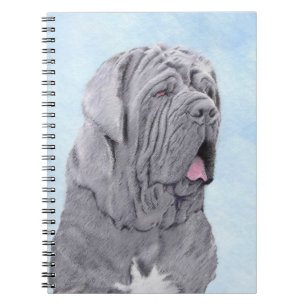 Neopolitan Mastiff Painting - Original Dog Art Notizblock