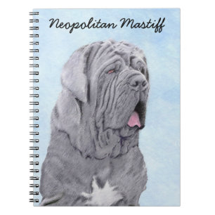 Neopolitan Mastiff Painting - Original Dog Art Notizblock
