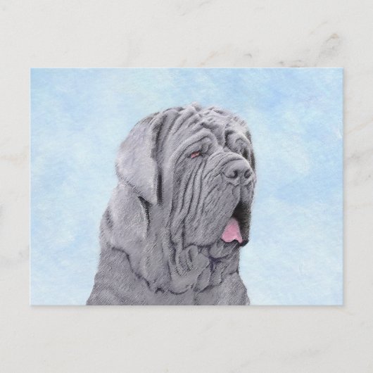 Neopolitan Mastiff Painting - Original Dog Art Postkarte (Vorderseite)