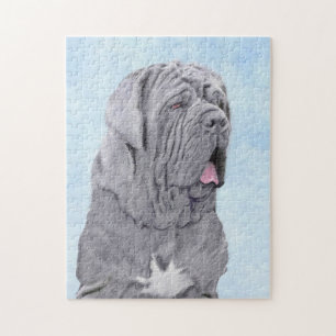 Neopolitan Mastiff Painting - Original Dog Art Puzzle