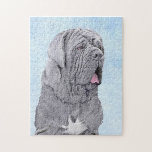 Neopolitan Mastiff Painting - Original Dog Art Puzzle (Vertikal)