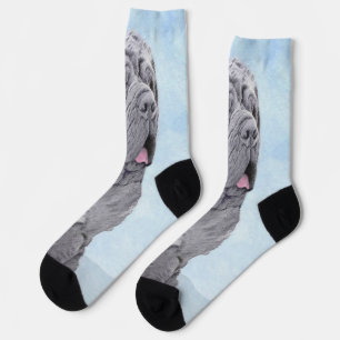 Neopolitan Mastiff Painting - Original Dog Art Socken