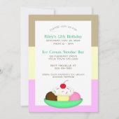 Neopolitan Strip Ice Einladung (Vorderseite)