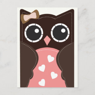 Neopolitische Valentine Owl Classroom Cards für Ki Feiertagspostkarte