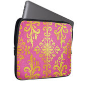 Neopren Gold Glitzer Pink Notebook-Case Laptopschutzhülle (Vorne Rechts)