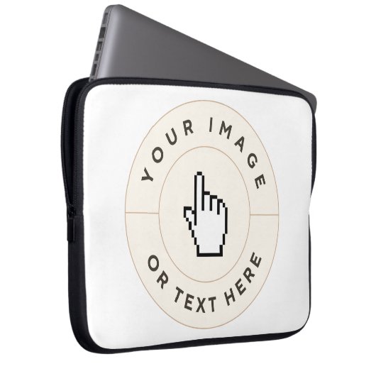 Neopren Laptop-Hülle - Benutzerdefiniert (Bild/Tex Laptopschutzhülle (Vorne Rechts)