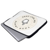 Neopren Laptop-Hülle - Benutzerdefiniert (Bild/Tex Laptopschutzhülle (Vorne Knopf)