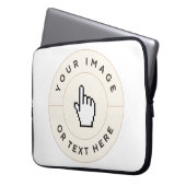 Neopren Laptop-Hülle - Benutzerdefiniert (Bild/Tex Laptopschutzhülle (Vorderseite Links)