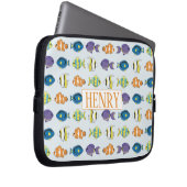 Neopren-Laptop-Sieb 10 in tropischem Fischmuster Laptopschutzhülle (Vorne Rechts)