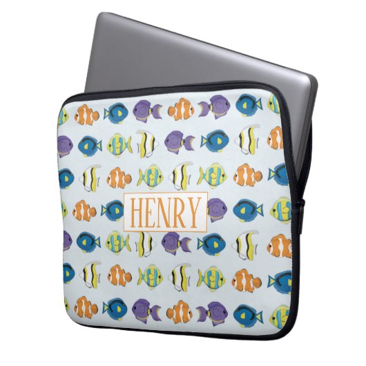 Neopren-Laptop-Sieb 13 in tropischer Farbe Laptopschutzhülle (Vorderseite Links)