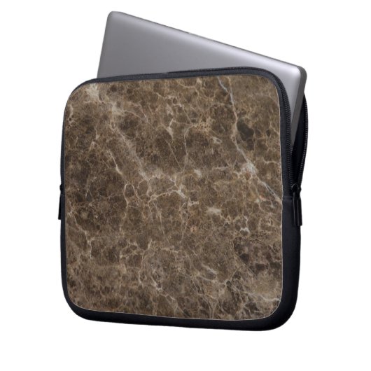 Neopren-Laptop-Sieb aus schwarzem Marmor, 30 cm Laptopschutzhülle (Vorderseite Links)