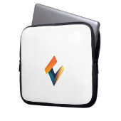 Neopren Laptop Sleeve 10 Logo Design. (Vorderseite Links)