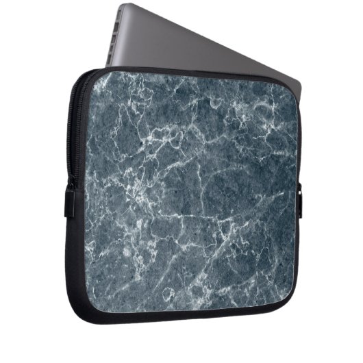 Neopren, schwarzer Marmor, 10 cm großer Laptop-Sie Laptopschutzhülle (Vorne Rechts)