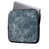 Neopren, schwarzer Marmor, 10 cm großer Laptop-Sie Laptopschutzhülle (Vorderseite Links)