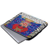 NEOPREN SLEEVE-YOU ist NUR SO STARK WIE DAS Laptopschutzhülle (Vorne Knopf)