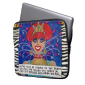 NEOPREN SLEEVE-YOU ist NUR SO STARK WIE DAS Laptopschutzhülle (Vorderseite Links)