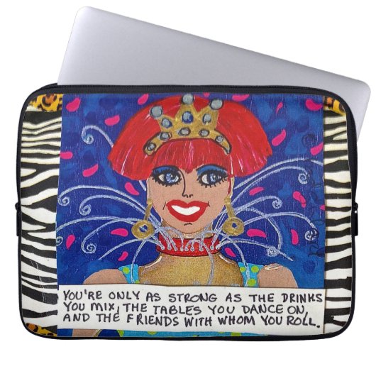 NEOPREN SLEEVE-YOU ist NUR SO STARK WIE DAS Laptopschutzhülle (Vorderseite)