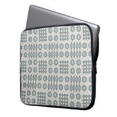 Neoprene Laptop Sleeve Welsh Tapestry Pattern Grey (Vorderseite Links)