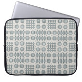 Neoprene Laptop Sleeve Welsh Tapestry Pattern Grey (Vorderseite)