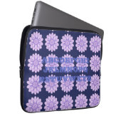 Neoprene Lavender Blume Notebook-Case Laptopschutzhülle (Vorne Rechts)
