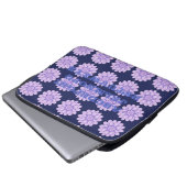Neoprene Lavender Blume Notebook-Case Laptopschutzhülle (Vorne Knopf)