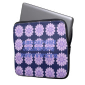 Neoprene Lavender Blume Notebook-Case Laptopschutzhülle (Vorderseite Links)
