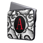 NEOPRENE SLEEVE JAPANESE CLOUD PATTERN DITET TEXT (Vorderseite Links)