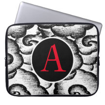 NEOPRENE SLEEVE JAPANESE CLOUD PATTERN DITET TEXT