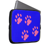 Neoprenschlauch, rosa Paws, 10 Zoll Laptopschutzhülle (Vorne Rechts)