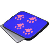 Neoprenschlauch, rosa Paws, 10 Zoll Laptopschutzhülle (Vorne Knopf)