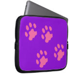 Neoprenschlauch, rosa Paws, 10 Zoll Laptopschutzhülle (Vorne Rechts)